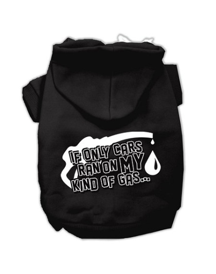 My Kind of Gas Screen Print Pet Hoodies Black L