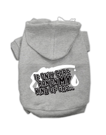 My Kind of Gas Screen Print Pet Hoodies Grey L