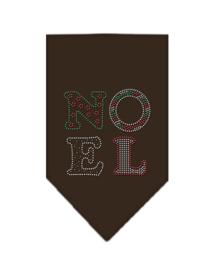 Noel Rhinestone Bandana Brown Large