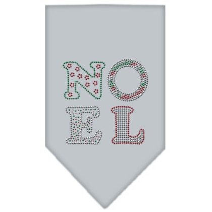 Noel Rhinestone Bandana Grey Large