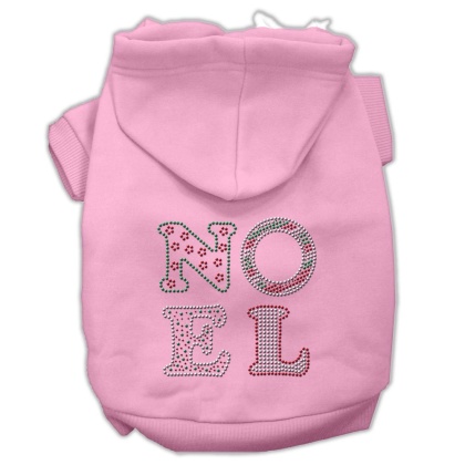 Noel Rhinestone Hoodies Pink L