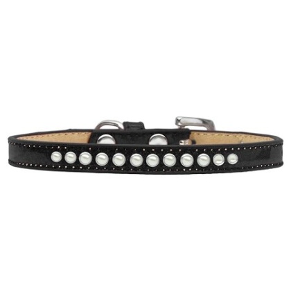 Pearl Size 10 Black Puppy Ice Cream Collar