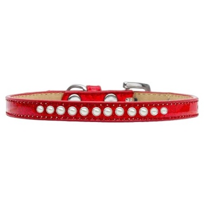 Pearl Size 10 Red Puppy Ice Cream Collar