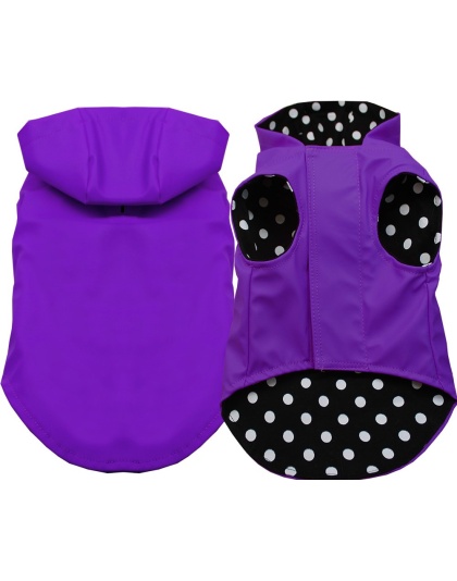 Pet Raincoat Purple Size Small