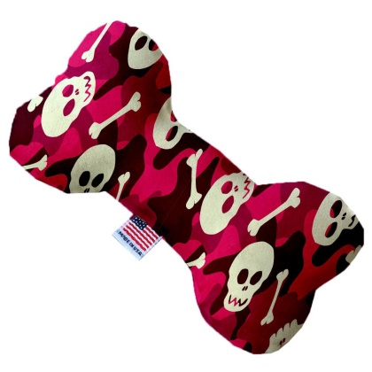 Pink Camo Skulls 10 Inch Bone Dog Toy