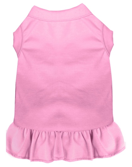 Plain Pet Dress Light Pink 4X