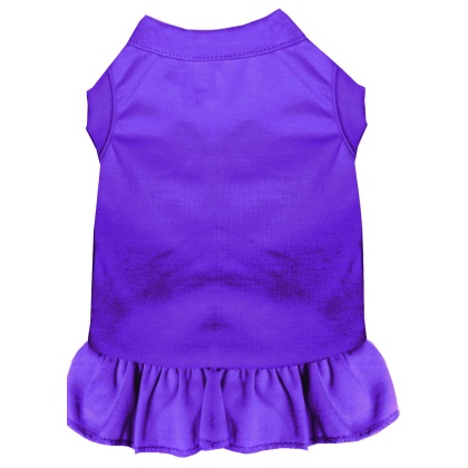 Plain Pet Dress Purple 4X