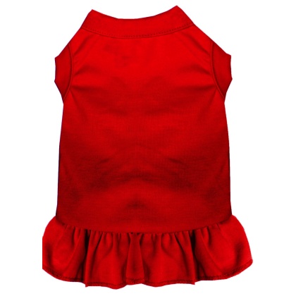 Plain Pet Dress Red 4X