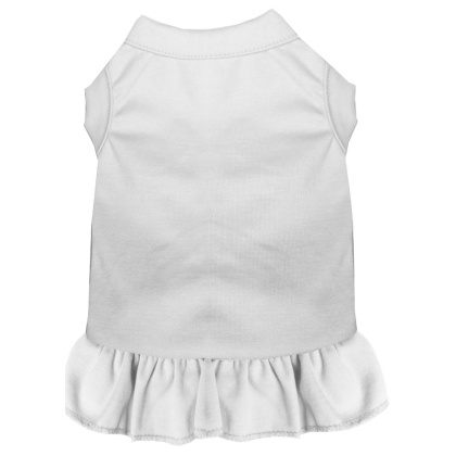 Plain Pet Dress White 4X