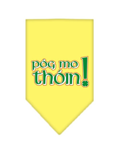 Pog Mo Thoin Screen Print Bandana Yellow Large