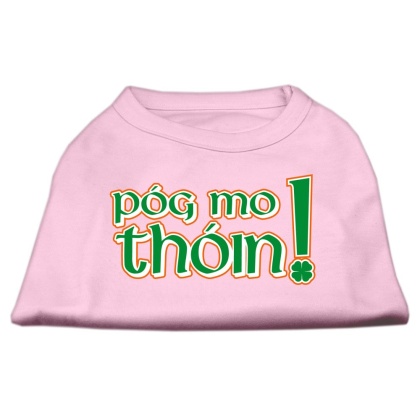 Pog Mo Thoin Screen Print Shirt Light Pink Lg