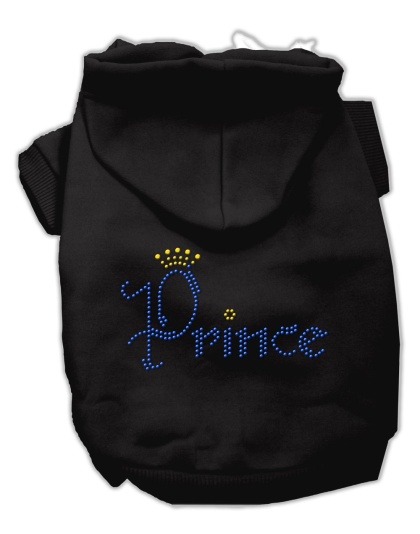 Prince Rhinestone Hoodies Black L