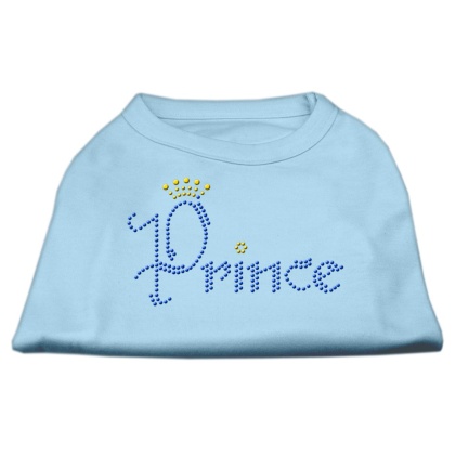 Prince Rhinestone Shirts Baby Blue L