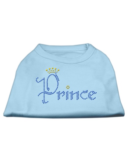 Prince Rhinestone Shirts Baby Blue L