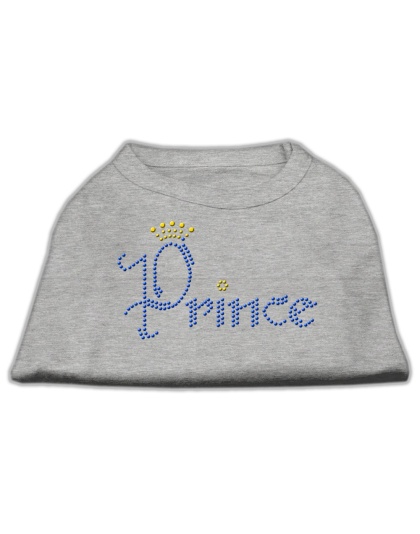 Prince Rhinestone Shirts Grey L