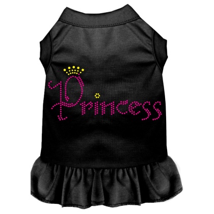 Princess Rhinestone Dress Black 4X