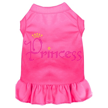 Princess Rhinestone Dress Bright Pink 4X