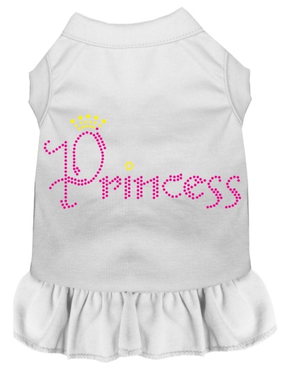 Princess Rhinestone Dress White 4X