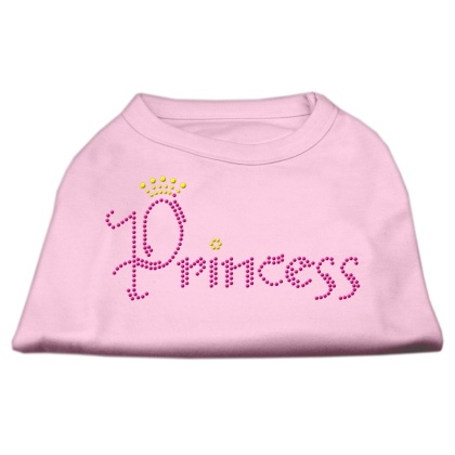 Princess Rhinestone Shirts Light Pink L