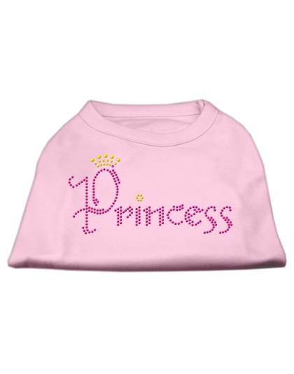 Princess Rhinestone Shirts Light Pink L