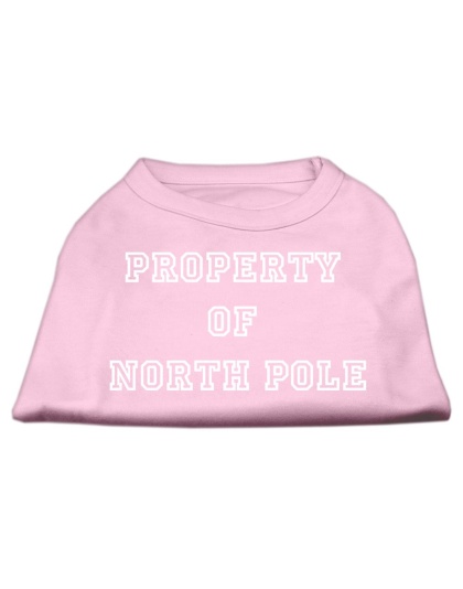 Property of North Pole Screen Print Shirts Pink L