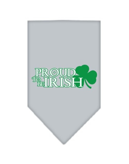 Proud to be Irish Screen Print Bandana Grey Large