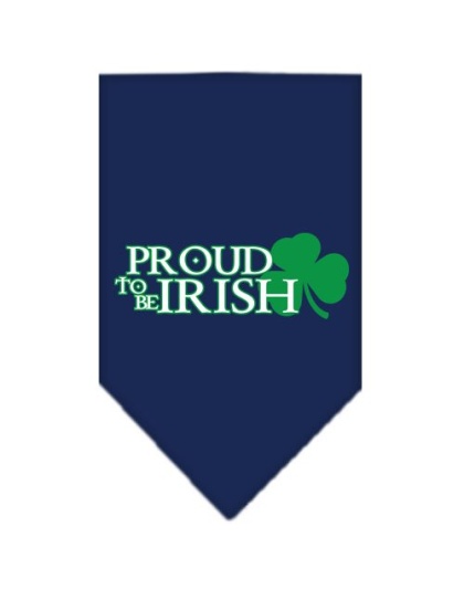 Proud to be Irish Screen Print Bandana Navy Blue large