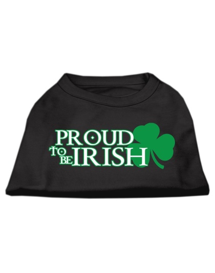 Proud to be Irish Screen Print Shirt Black Lg