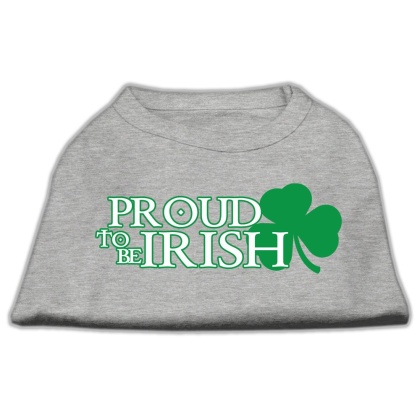 Proud to be Irish Screen Print Shirt Grey Lg