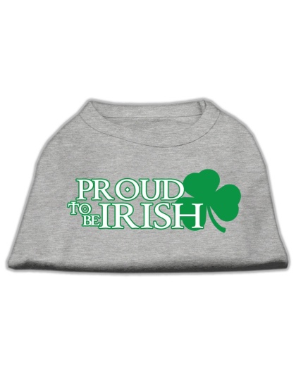 Proud to be Irish Screen Print Shirt Grey Lg