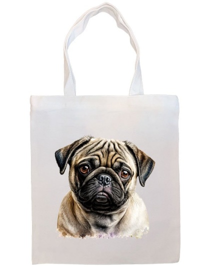 Pug Canvas Tote Bag Style1