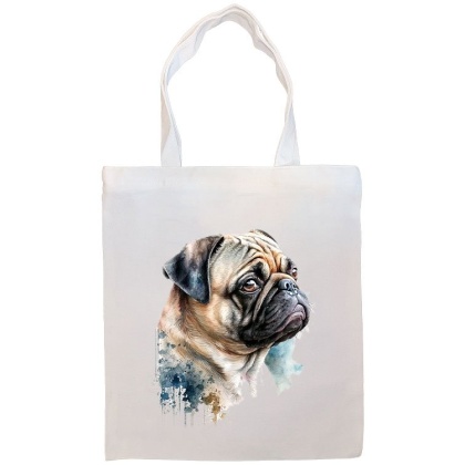 Pug Canvas Tote Bag Style3