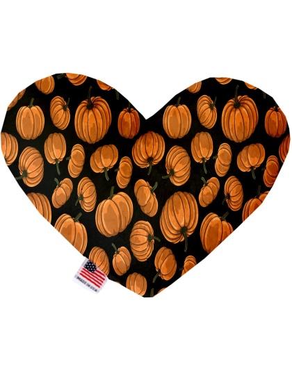 Pumpkin Patch 6 Inch Canvas Heart Dog Toy