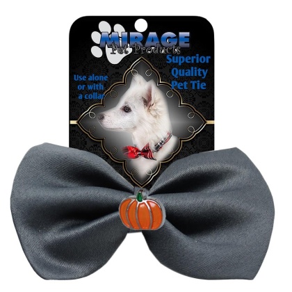 Pumpkin Widget Pet Bowtie Grey