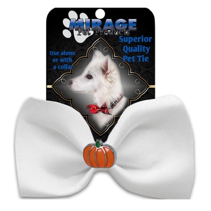 Pumpkin Widget Pet Bowtie White