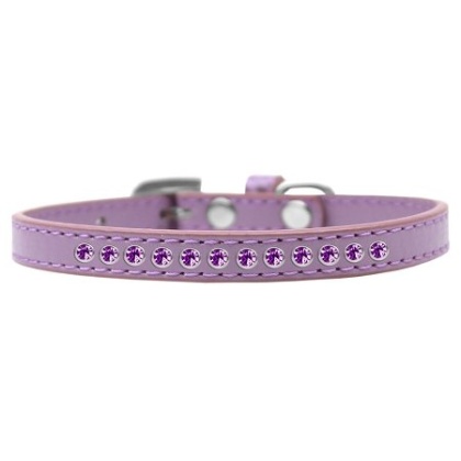 Purple Crystal Size 10 Lavender Puppy Collar