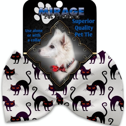 Purple Kitties Pet Bow Tie