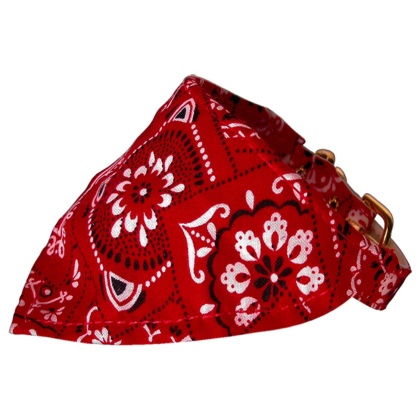 Red Western Bandana Collars Red 10