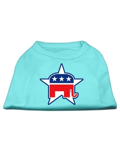 Republican Screen Print Shirts Aqua L