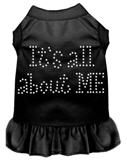 Rhinestone All About me Dress Black 4X