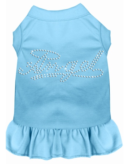 Rhinestone Angel Dress Baby Blue 4X