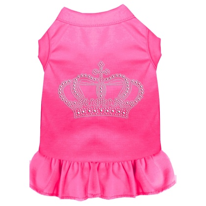 Rhinestone Crown Dress Bright Pink 4X