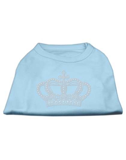 Rhinestone Crown Shirts Baby Blue L