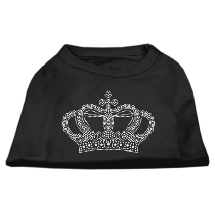 Rhinestone Crown Shirts Black L