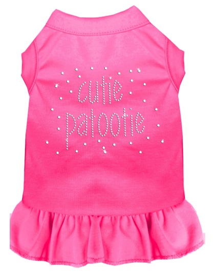 Rhinestone Cutie Patootie Dress Bright Pink 4X