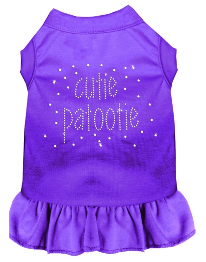 Rhinestone Cutie Patootie Dress Purple 4X