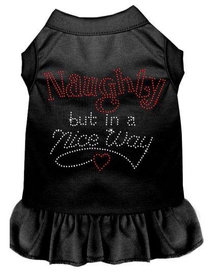 Rhinestone Naughty but in a nice way Dress Black 4X