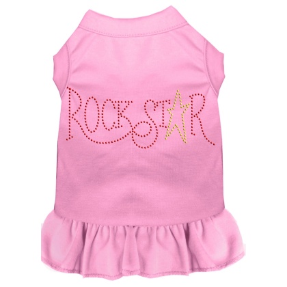 Rhinestone RockStar Dress Light Pink 4X