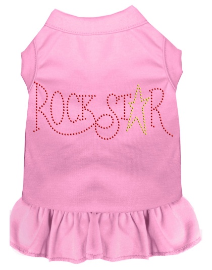 Rhinestone RockStar Dress Light Pink 4X