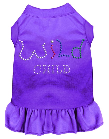 Rhinestone Wild Child Dress Purple 4X